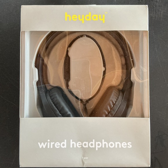 heyday™ Wired On-Ear Headphones - Black - New - Picture 1 of 2